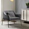 Armen Living Karen Gray Velvet Modern Accent Chair LCKRCHGRY - alternate 2